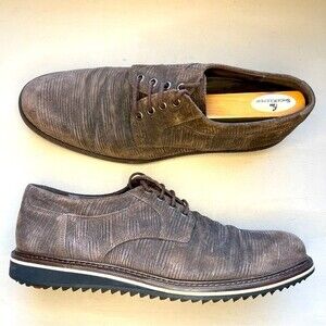 Frederic by Lloyd Germany Brown Corduroy Look Lace Up Shoe Men UK 8.5 US 9 - 9.5